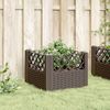 vidaXL Pflanzkasten mit Erdspießen Braun 43,5x43,5x43,5 cm PP 368006 Bild 3