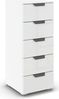 rauch Aditio Box, Kommode, 5 Schubladen, mit Glasfront, mit Softclose-Funktion, Farbe Weiß, BxHxT 40x100x42cm Bild 3