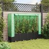 vidaXL Hochbeet mit Gewächshaus-Aufsatz Rattan-Optik 160x40x138 cm 4015816 Bild 3