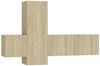 vidaXL 3-tlg. TV-Schrank-Set Sonoma-Eiche Spanplatte [3078969] Bild 2