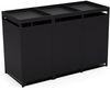 Blumfeldt BinSafe Mülltonnenbox – Wetterfest, Verzinkter Stahl, 3 Türen, Pflanzendach, Für 60L/120L/240L Mülltonnen, Modernes Design, Mülltonnenverkleidung 3 Tonnen Bild 3
