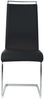 Stuhl Polyurethan Metall 42 x 101 x 58 cm Silber Schwarz Bild 3