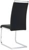 Stuhl Polyurethan Metall 42 x 101 x 58 cm Silber Schwarz Bild 5