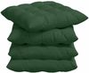 vidaXL Sitzkissen 4 pcs Dunkelgrün 40 x 40 x 6 cm Cordstoff 42015186 Bild 2