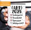 MoonWorks Tasse Kaffee-Tasse Abitur 2026 - Geschenk Abschluss Abiturienten - To Do, Keramik Bild 2
