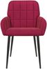 vidaXL Esszimmerstühle 4 pcs Samt (V) Weinrot 57 x 50 x 85 cm 3428169 Bild 3