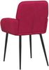 vidaXL Esszimmerstühle 4 pcs Samt (V) Weinrot 57 x 50 x 85 cm 3428169 Bild 5