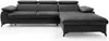 Vente-unique - SAMARA Sofa SamtStoff Grau - B 193 cm x H 75 cm x L 280 cm Bild 3
