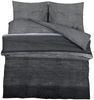 vidaXL Bettwäsche-Set, Baumwolle dunkelgrau, 260x220 cm Bild 2