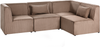 LEMVIG 4-Sitzer Modul Ecksofa linksseitig Sandbeige Cord Bild 5