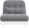 vidaXL Futon Schlafsofa mit Matratze Weiß 80x206x11 Massivholz Kiefer 846757 Bild 5