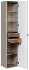 Badmöbel Set 4-tlg Badezimmerset AKAN Taupe Spiegelschrank 80cm inkl. Waschtisch Bild 3