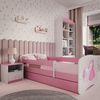 Raumhirsch Furniture Kinderbett 70x140, 80x160, 80x180 cm - Komplettset mit Schublade (Bett für Mädchen, Einzelbett Kinder 2–12, mit Rausfallschutz & Lattenrost), verschiedene Farben & Designs Bild 2