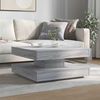 vidaXL Couchtisch 360-Grad Drehbar Grau Sonoma 70x70x34,5 cm 858484 Bild 3
