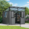 Vitavia Gerätehaus "Kosmos", schwarz / anthrazit, 7,8 m² Bild 2