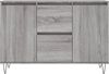 vidaXL Sideboard Grau Sonoma 101,5x35x70 cm Holzwerkstoff 827210 Bild 5