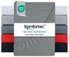 Komfortec Mikrofaser Spannbettlaken 180x200 cm – Weiches Spannbetttuch mit Rundumgummi – Fitted Sheet für Matratzen bis 30 cm – Grau – Oeko-Tex – Pflegeleicht & Hautfreundlich – 90g/m² Bild 4