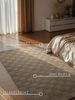 Villeroy & Boch Wollteppich Scala, rechteckig, Höhe: 10 mm, Handgewebt, Wolle, Kariert, Natur, 3D-Struktur, Karo, Wohnzimmer Bild 2