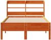 vidaXL Massivholzbett ohne Matratze Wachsbraun 75x190 cm Kiefernholz 3306914 Bild 4
