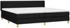 Boxspringbett mit Matratze Stoff Schwarz 200x200 cm, Härtegrad: H2 [3130139] Bild 3