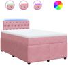 vidaXL Boxspringbett mit Matratze Rosa 120x200 cm Samt 3290021 Bild 2