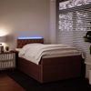 vidaXL Boxspringbett mit Matratze Rosa 120x200 cm Samt 3290021 Bild 4