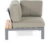 Sonnenpartner 4-teilige Lounge-Sitzgruppe Equila Aluminium/Teakholz mit Kissen anthrazit Loungegrupp Bild 3