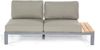 Sonnenpartner 4-teilige Lounge-Sitzgruppe Equila Aluminium/Teakholz mit Kissen anthrazit Loungegrupp Bild 4
