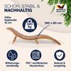 Casaria Sonnenliege Akazienholz Bild 2