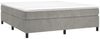 vidaXL Boxspringbett mit Matratze Hellgrau 180x200 cm Samt 3144693 Bild 3