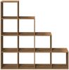 vidaXL Raumteiler-Bücherregal 4 Stufen Artisan-Eiche 131,5x29x131,5 cm 857975 Bild 5