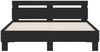 vidaXL Bettgestell mit Kopfteil Schwarz 150x200 cm Holzwerkstoff 3207414 Bild 5