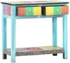 vidaXL Konsolentisch Handbemalt 80×35×75 cm Mango Massivholz, Anzahl Schubladen: 2 [286160] Bild 2