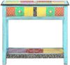 vidaXL Konsolentisch Handbemalt 80×35×75 cm Mango Massivholz, Anzahl Schubladen: 2 [286160] Bild 3