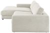 KAWOLA Sofa MADELINE Ecksofa Cord hellgrau Longchair links 85 x 190 x 270 cm Bild 3