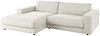 KAWOLA Sofa MADELINE Ecksofa Cord hellgrau Longchair links 85 x 190 x 270 cm Bild 2