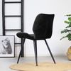 Bronx71 Esszimmerstuhl Samt Toby modern schwarz - 4er Set Bild 4