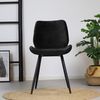 Bronx71 Esszimmerstuhl Samt Toby modern schwarz - 4er Set Bild 3
