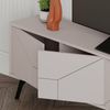 Dmora Fernsehschrank OlgadiKiev, Ständer für Wohnzimmerfernseher, Niedriges Wohnzimmer-Sideboard, TV-Ständerbasis, 180x30 h50 cm, Beige Bild 4