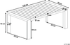 Gartentisch Metall Taupe CASTELLA Bild 2