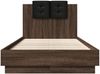 vidaXL Bettgestell mit Kopfteil Braun Eichen-Optik 90x190 cm 3209974 Bild 4