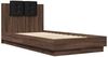 vidaXL Bettgestell mit Kopfteil Braun Eichen-Optik 90x190 cm 3209974 Bild 3