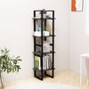 vidaXL Bücherregal 4 Böden Grau 40x30x140 cm Massivholz Kiefer 806424 Bild 3