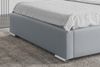 99rooms Salvio Polsterbett 120x200 cm Velours MONOLITH Silber mit Bettkasten Bild 5