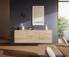 Sideboard Cuor 180 cm Keramik Laminam® Sabbia Eichefarbig 2 Türen 3 Schubfächer Schwebend Bild 2