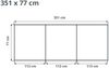 GFP Aluminium Hochbeet KINGSIZE DANIELA - 351 x 77 x 77 cm - Holzoptik, Stecksystem, langlebig Bild 5