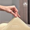 leevitex® Spannbettlaken, Premium 170g/m², Gummizug: rundum, schwer und dick, 100% Jersey-Baumwolle, Düne / Sand, 140 x 200 - 160 x 220 cm Bild 3
