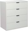 Kommode Erna 81x45x87 Kreidegrau matt Lack 14724 Bild 2