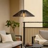 Star Rattan-Lampenschirm „Vide“ (Ø 58 cm), Für den Außenbereich - wetterfest und dekorativ in Schwarz, Kombinierbar mit E27-Outdoor-Kabelsets, Schutzart IP44 Bild 4