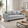 Goldstoff Schlafsofa Cordstoff - LUX 225 cm - Sofa mit schlaffunktion und Bettkasten Bild 2